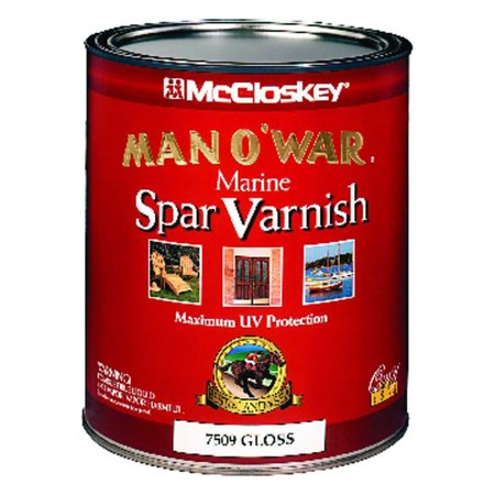 MAN O WAR McCloskey  Gloss Clear Oil-Based Marine Spar Varnish 1 qt 080.0007509.005